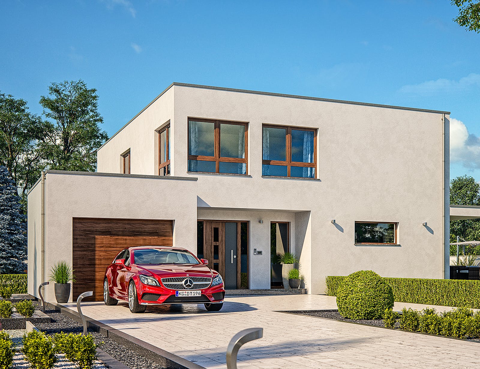 Fertighaus Einfamilienhaus Toronto von RENSCH-HAUS, Cubushaus Außenansicht 1