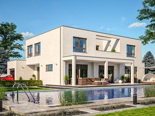 Fertighaus Einfamilienhaus Toronto von RENSCH-HAUS, Cubushaus Außenansicht 2