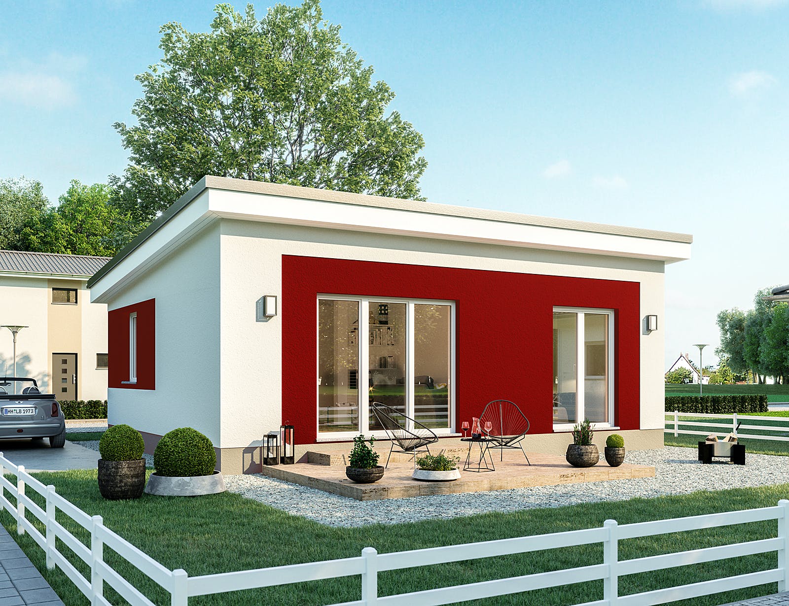 Massivhaus Minimassiv-Haus Hiddensee von ROTH-MASSIVHAUS Schlüsselfertig ab 180700€, Bungalow Außenansicht 1