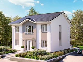 Massivhaus Stadtvilla Modena von ROTH MASSIVHAUS Schlüsselfertig ab 398100€, Stadtvilla Außenansicht 2