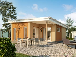 Massivhaus Minimassiv-Haus Poel von ROTH-MASSIVHAUS Schlüsselfertig ab 185700€, Bungalow Außenansicht 2 Massivhaus Minimassiv-Haus Poel von ROTH-MASSIVHAUS Schlüsselfertig ab 185700€, Bungalow Außenansicht 2