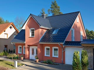 Massivhaus Stadthaus 141 von ROTH-MASSIVHAUS Schlüsselfertig ab 325200€, Satteldach-Klassiker Außenansicht 2