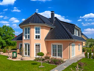 Massivhaus Turmhaus 152 von ROTH MASSIVHAUS Schlüsselfertig ab 379000€, Satteldach-Klassiker Außenansicht 5