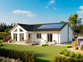 Massivhaus Bungalow Usedom von ROTH-MASSIVHAUS Schlüsselfertig ab 341000€, Bungalow Außenansicht 3