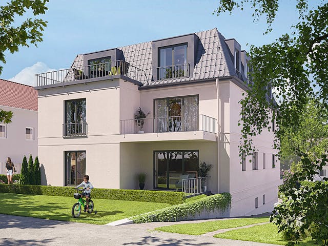 Massivhaus Mehrfamilienhaus von SAALE-Haus, Stadtvilla Außenansicht 1