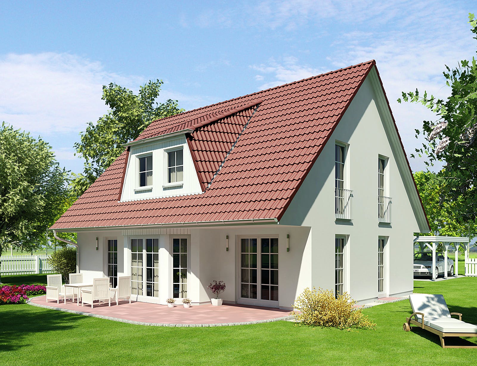 Massivhaus Alto S20 von Heinz von Heiden Schlüsselfertig ab 306097.625€, Satteldach-Klassiker Außenansicht 1