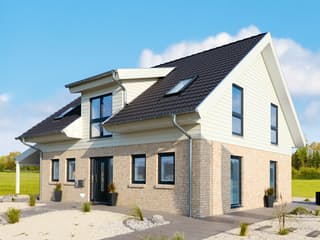 Fertighaus Schönhagen von Danhaus Deutschland Schlüsselfertig ab 477410€, Satteldach-Klassiker Außenansicht 2