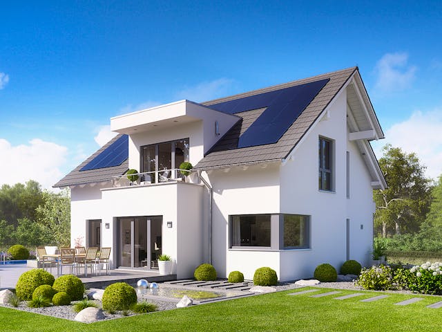 Fertighaus Selection-E-175 E3 von SCHWABENHAUS Schlüsselfertig ab 466969€, Satteldach-Klassiker Außenansicht 1 Fertighaus Selection-E-175 E3 von SCHWABENHAUS Schlüsselfertig ab 466969€, Satteldach-Klassiker Außenansicht 1