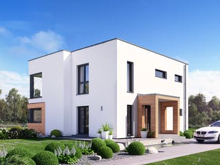 Fertighaus Selection-E-175 E5 von SCHWABENHAUS Schlüsselfertig ab 552168€, Cubushaus Außenansicht 2