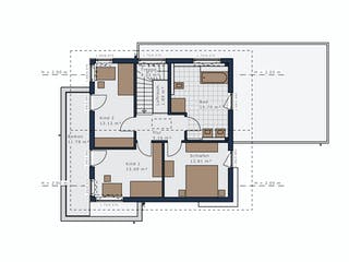 Fertighaus Sensation-E-133 E6 von SCHWABENHAUS Schlüsselfertig ab 393575€, Satteldach-Klassiker Grundriss 2