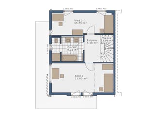 Fertighaus SmartSpace Doppelhäuser von SCHWABENHAUS Schlüsselfertig ab 308171€, Satteldach-Klassiker Außenansicht 9