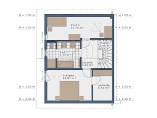 Fertighaus SmartSpace Doppelhäuser von SCHWABENHAUS Schlüsselfertig ab 308171€, Satteldach-Klassiker Außenansicht 14