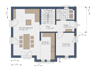 Fertighaus SmartSpace Einfamilienhäuser von SCHWABENHAUS Schlüsselfertig ab 295290€, Satteldach-Klassiker Außenansicht 4