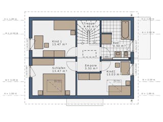 Fertighaus SmartSpace Einfamilienhäuser von SCHWABENHAUS Schlüsselfertig ab 295290€, Satteldach-Klassiker Außenansicht 5