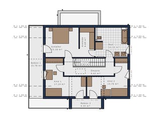 Fertighaus Solitaire-E-165 E3 von SCHWABENHAUS Schlüsselfertig ab 436561€, Satteldach-Klassiker Grundriss 2