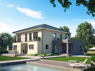 Fertighaus Solitaire-E-165 E7 von SCHWABENHAUS Schlüsselfertig ab 469839€, Stadtvilla Außenansicht 1