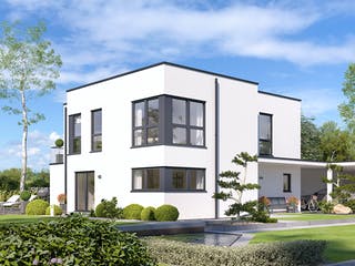 Fertighaus Solitaire-E-165 E9 von SCHWABENHAUS Schlüsselfertig ab 505097€, Cubushaus Außenansicht 1