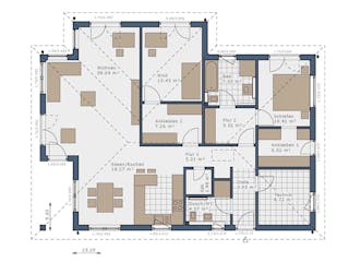 Fertighaus Solitaire Bungalows von SCHWABENHAUS Schlüsselfertig ab 342605€, Bungalow Außenansicht 3