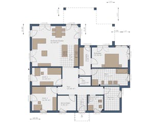 Fertighaus Solitaire Bungalows von SCHWABENHAUS Schlüsselfertig ab 342605€, Bungalow Außenansicht 9