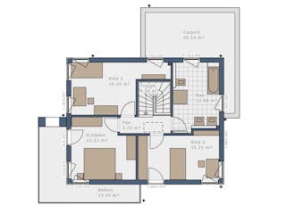 Fertighaus Solitaire Einfamilienhäuser von SCHWABENHAUS Schlüsselfertig ab 348208€, Satteldach-Klassiker Außenansicht 9
