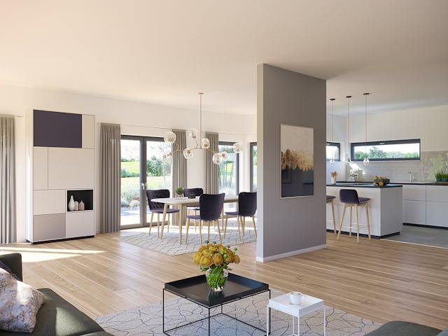 Fertighaus Solitaire Einfamilienhäuser von SCHWABENHAUS Schlüsselfertig ab 338066€,  Außenansicht 16
