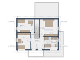 Fertighaus Solitaire Einfamilienhäuser von SCHWABENHAUS Schlüsselfertig ab 348208€, Satteldach-Klassiker Außenansicht 19