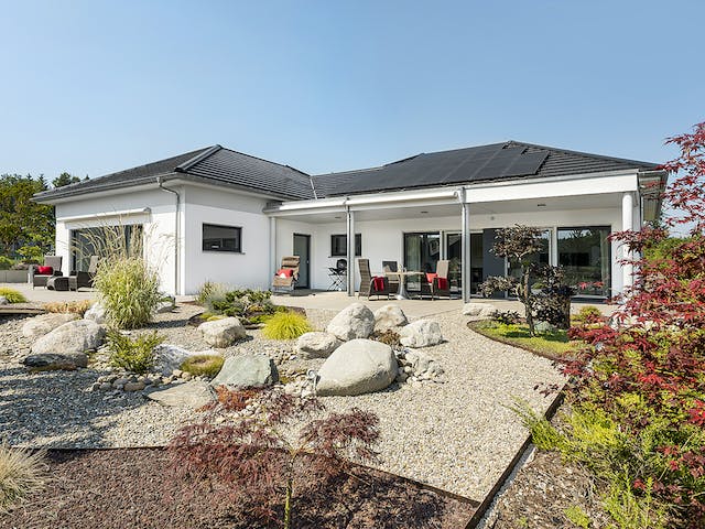 Fertighaus E 10-176.1 - Moderner Bungalow von SchwörerHaus - Österreich Schlüsselfertig ab 605770€, Bungalow Außenansicht 1 Fertighaus E 10-176.1 - Moderner Bungalow von SchwörerHaus - Österreich Schlüsselfertig ab 605770€, Bungalow Außenansicht 1