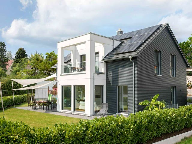 Fertighaus E 15-149.10 - Individuell geplantes Aktionshaus von SchwörerHaus - Österreich, Außenansicht 1