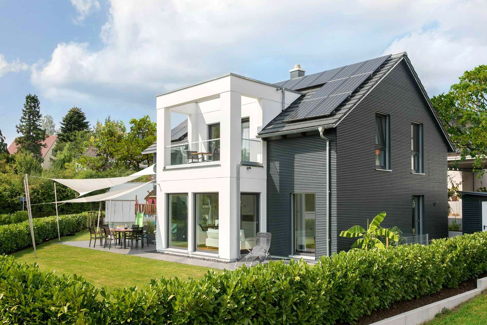 Fertighaus E 15-149.10 - Individuell geplantes Aktionshaus von SchwörerHaus Schlüsselfertig ab 532700€, Außenansicht 2
