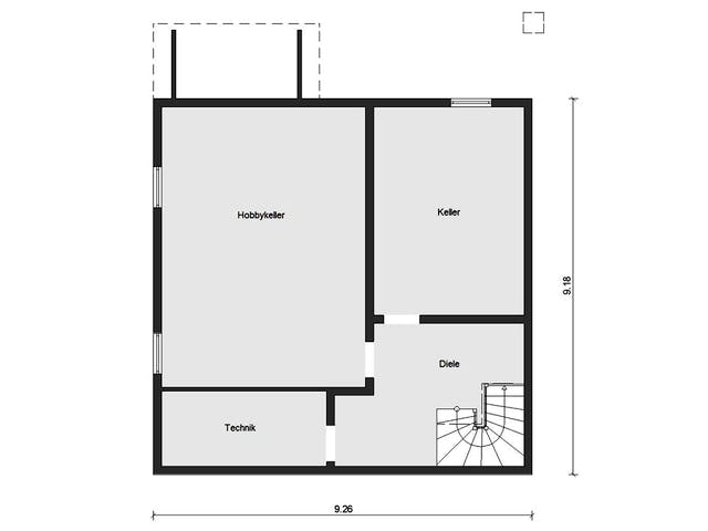 Fertighaus E 15-158.3 - Modernes Satteldachhaus von SchwörerHaus - Österreich Schlüsselfertig ab 416460€, Grundriss 3