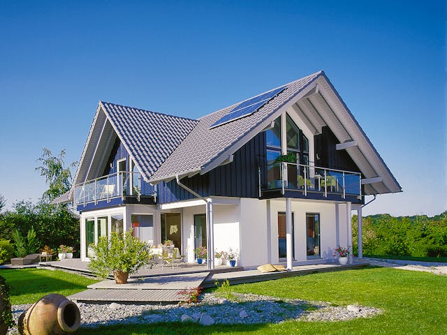 Fertighaus E 15-205.1 - Haus mit Wintergarten von SchwörerHaus - Österreich Schlüsselfertig ab 556490€, Außenansicht 1 Fertighaus E 15-205.1 - Haus mit Wintergarten von SchwörerHaus - Österreich Schlüsselfertig ab 556490€, Außenansicht 1