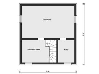 Fertighaus E 20-108.4 - Stadtvilla von SchwörerHaus Schlüsselfertig ab 307761€, Stadtvilla Grundriss 3