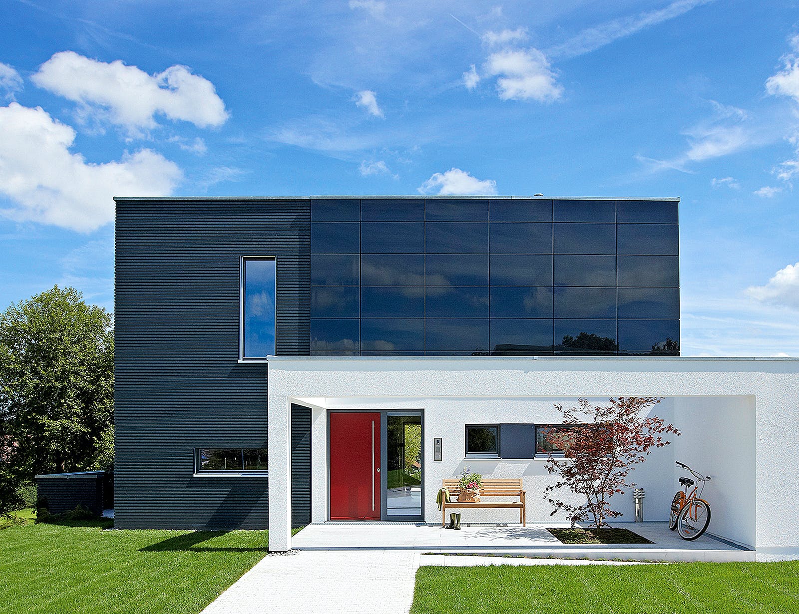 Fertighaus E 20-156.5 - Schwörer-Haus Cube von SchwörerHaus - Österreich Schlüsselfertig ab 568480€, Cubushaus Außenansicht 1