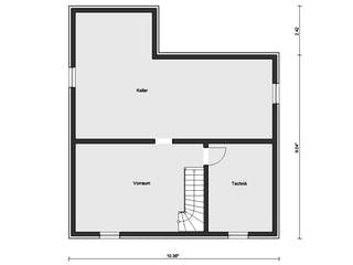 Fertighaus E 20-164.3 - Haus mit Erker-Balkon von SchwörerHaus Schlüsselfertig ab 465376€, Satteldach-Klassiker Grundriss 3