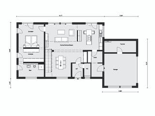 Fertighaus E 20-220.1 - Moderne Villa mit Flachdach von SchwörerHaus Schlüsselfertig ab 608464€, Cubushaus Grundriss 1