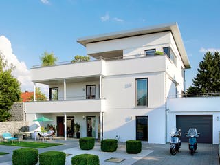 Fertighaus M 20-272.1 - Fertighaus rollstuhlgerecht von SchwörerHaus Schlüsselfertig ab 796469€, Pultdachhaus Außenansicht 1