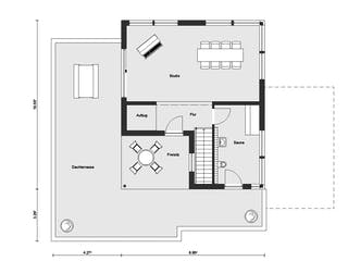 Fertighaus M 20-272.1 - Fertighaus rollstuhlgerecht von SchwörerHaus Schlüsselfertig ab 796469€, Pultdachhaus Grundriss 2
