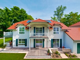 Fertighaus Steinhauser - Kundenhaus von Bau-Fritz Schlüsselfertig ab 920000€, Stadtvilla Außenansicht 4