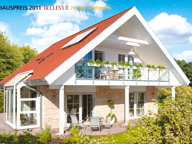 Fertighaus Stockholm von Danhaus Deutschland Schlüsselfertig ab 420307€, Satteldach-Klassiker Außenansicht 1 Fertighaus Stockholm von Danhaus Deutschland Schlüsselfertig ab 420307€, Satteldach-Klassiker Außenansicht 1