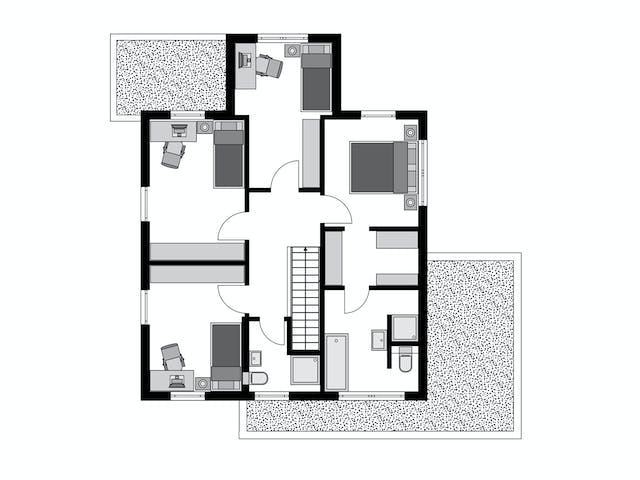 Fertighaus Klassiker CITY Gestaltungsidee GL 02 von STREIF Haus, Cubushaus Grundriss 2