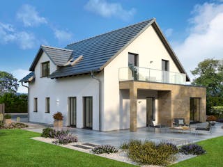 Fertighaus Einfamilienhaus Klassiker von STREIF Haus, Satteldach-Klassiker Außenansicht 1
