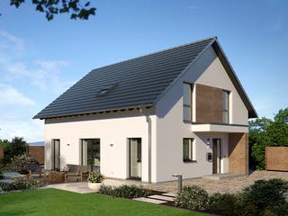 Fertighaus Family Klassiker GQ Basis von STREIF Haus, Satteldach-Klassiker Außenansicht 1