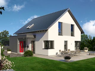 Fertighaus Family Klassiker VG Gestaltungsidee 02 von STREIF Haus, Satteldach-Klassiker Außenansicht 1