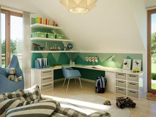 Fertighaus SUNSHINE 154 V3 von Living Fertighaus Schlüsselfertig ab 356612€, Satteldach-Klassiker Innenansicht 3