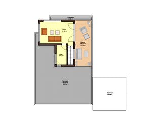 Fertighaus Superio von Büdenbender Hausbau, Cubushaus Grundriss 2