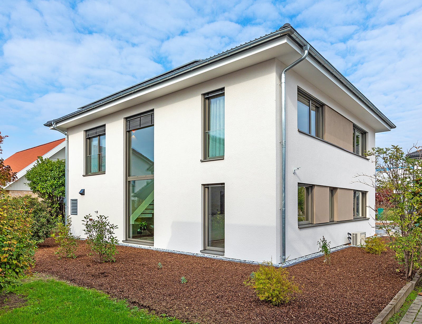 Fertighaus Musterhaus Mannheim von TALBAU-Haus Schlüsselfertig ab 555000€, Stadtvilla Außenansicht 2