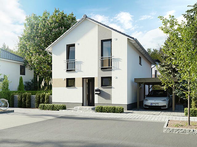 Massivhaus Aura 125 von Town & Country Haus Deutschland Schlüsselfertig ab 232050€, Satteldach-Klassiker Außenansicht 1 Massivhaus Aura 125 von Town & Country Haus Deutschland Schlüsselfertig ab 232050€, Satteldach-Klassiker Außenansicht 1