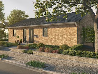 Massivhaus Bungalow 100 von Town & Country Haus Deutschland Schlüsselfertig ab 204350€, Bungalow Außenansicht 4