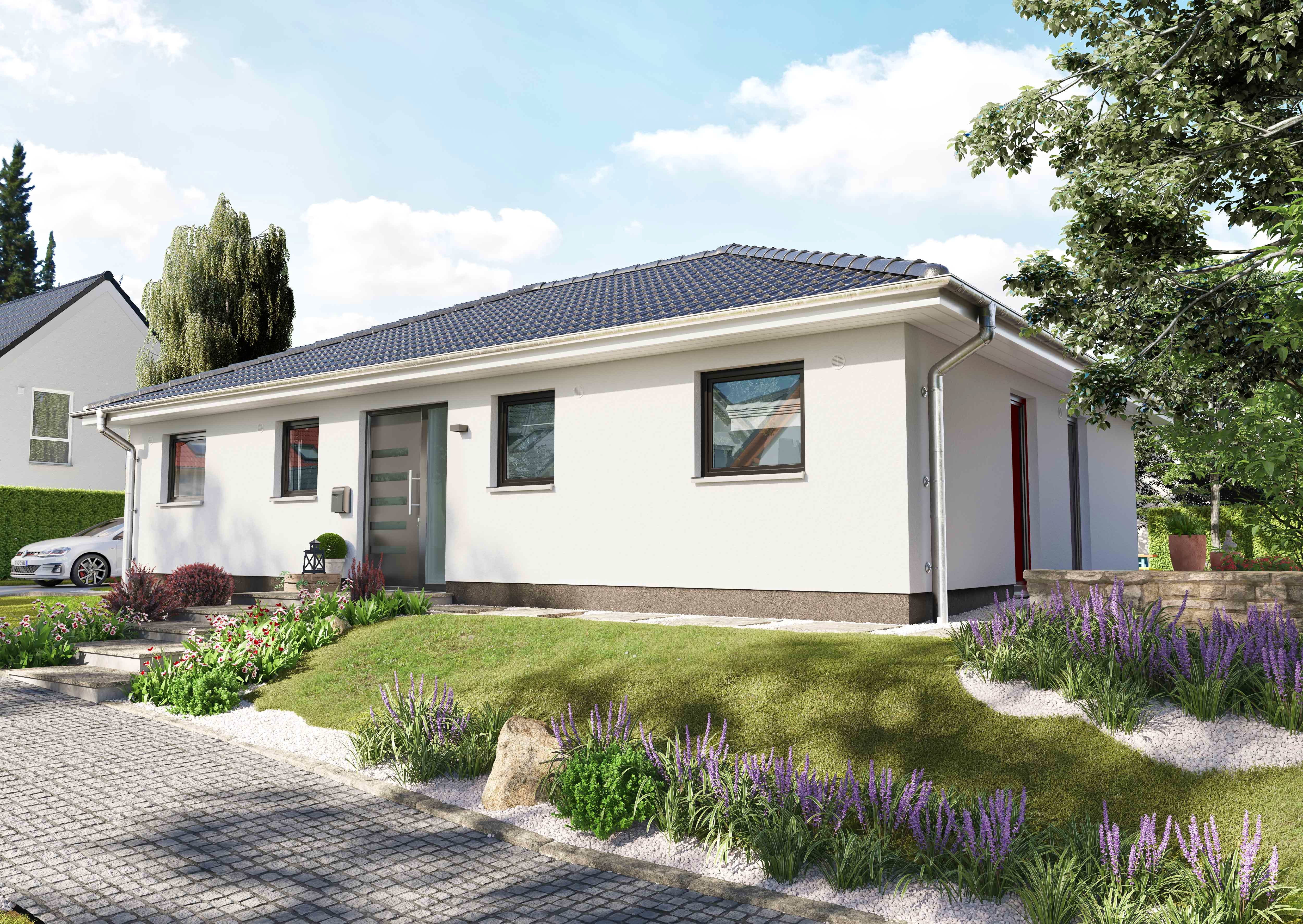 Massivhaus Bungalow 110 von Town & Country Haus Deutschland Schlüsselfertig ab 206090€, Bungalow Außenansicht 2