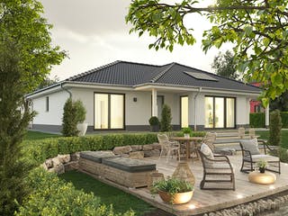 Massivhaus Bungalow 128 von Town & Country Haus Deutschland Schlüsselfertig ab 256650€, Bungalow Außenansicht 1